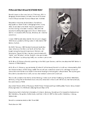 A preview of a PDF biography for Wood, Ronald Mark